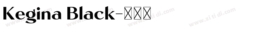 Kegina Black字体转换